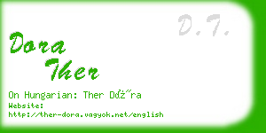dora ther business card